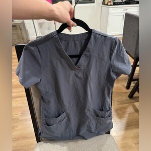 Grey scrub top